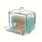 Clear Acrylic Cotton Swab Holder With Bamboo Lid Bathroom QTip Dispenser Canister 5