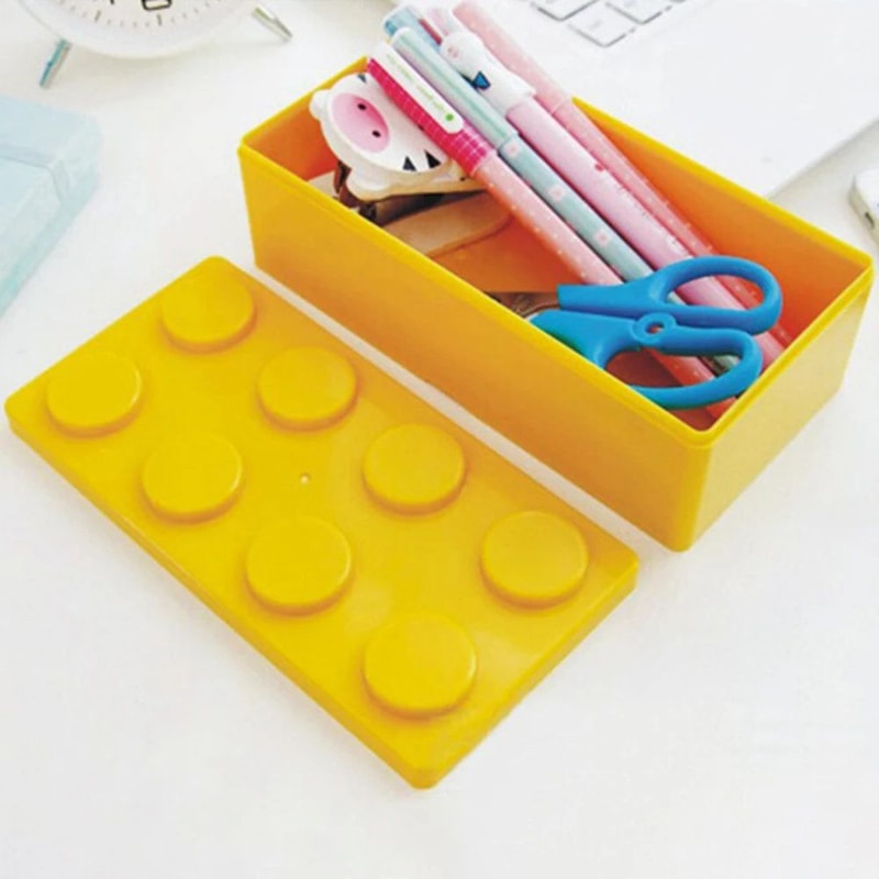 Creative Stackable Building Block Storage Boxes DIY Modular Organizer For Office Home Classroom 4