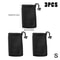 3 Pcs Nylon Mesh Drawstring Storage Pouch Set Breathable Travel Digital Accessories Organizer Bag 5