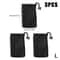 3 Pcs Nylon Mesh Drawstring Storage Pouch Set Breathable Travel Digital Accessories Organizer Bag 6