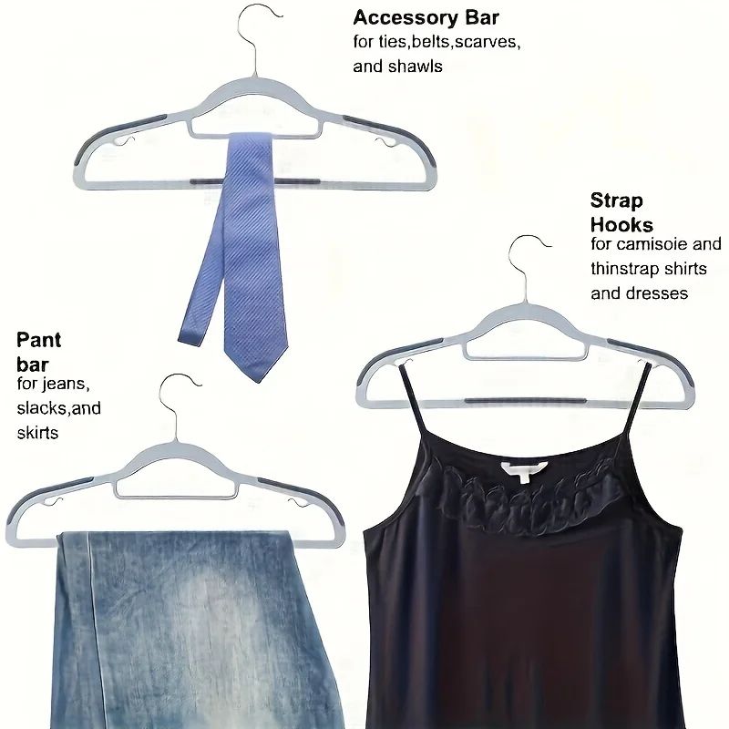 30pcs NonSlip Rotating Hook Clothes Hangers Set For Closet Organization 5