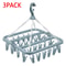 32Clip Foldable Drip Hanger Drying Rack With Rotating Hook 10