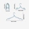 Foldable Portable Travel Clothes Hanger Rack With AntiSlip Grooves Clips 1