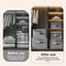 Foldable Fabric Storage Box With Wheels Password Lock Collapsible Closet Organizer Container 2
