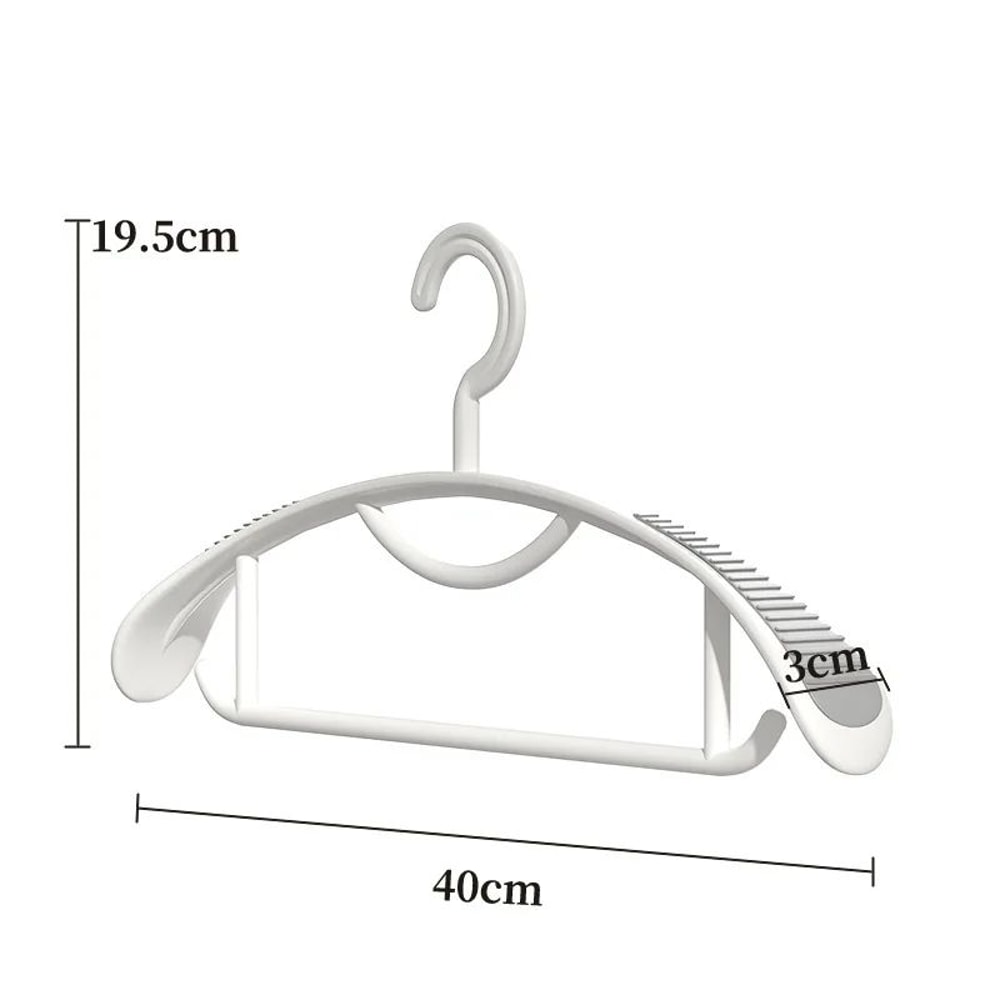 Thick WideShoulder NonSlip Plastic Clothes Hanger HeavyDuty Household Drying Rack 5