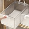 Transparent PVC Waterproof Storage Box With Solid Steel Frame Underwear Closet Organizer Basket 0