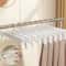 Adjustable Clip Pants Skirt Hangers SpaceSaving Trouser Garment Organizer 2