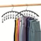 Curved Metal Yoga Pants Hanger With 10 Clips SpaceSaving Leggings Organizer 7