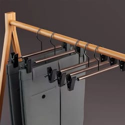 5-pack multi-purpose clothes & pants hangers – portable space-saving drying rack hooks