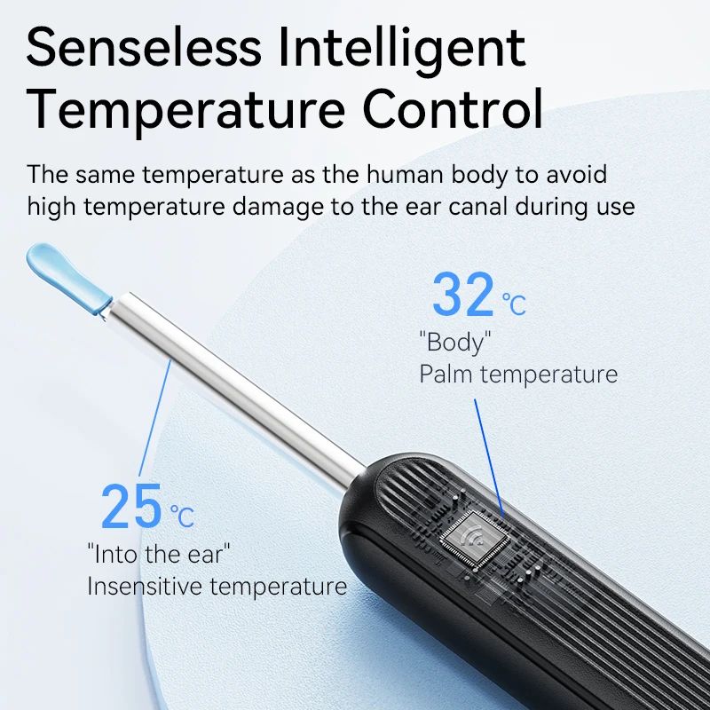 Wireless HD Visual Ear Cleaner With Camera USB Rechargeable Otoscope Wax Removal Tool 4