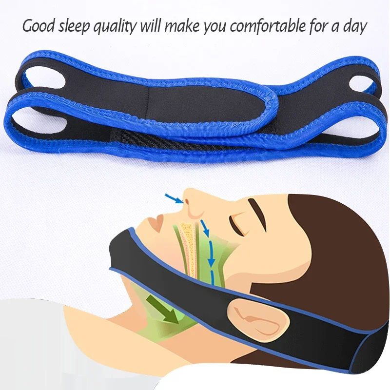 Adjustable CPAP AntiSnore Chin Strap Sleep Apnea Jaw Support Belt 3