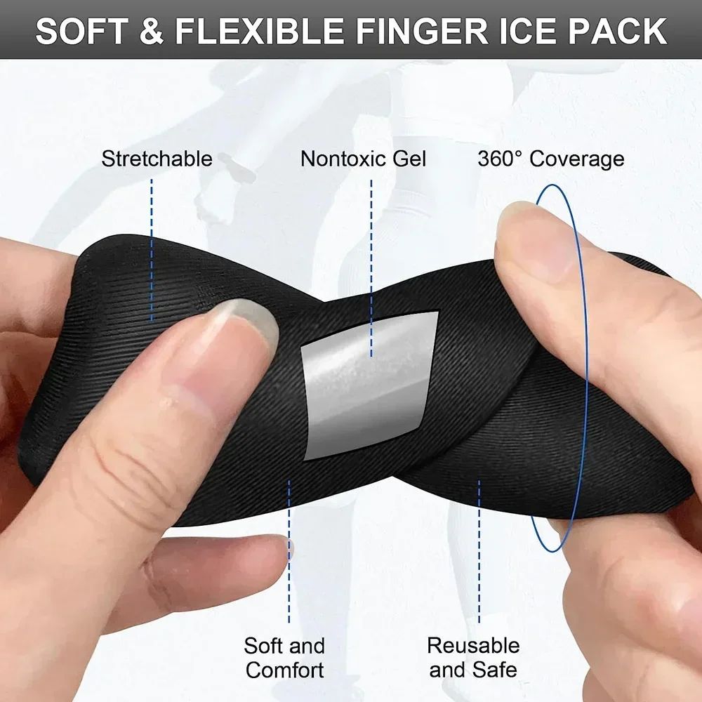 Hot Cold Finger Ice Sleeves Reusable Gel Compression Packs For Arthritis Injury Relief 2