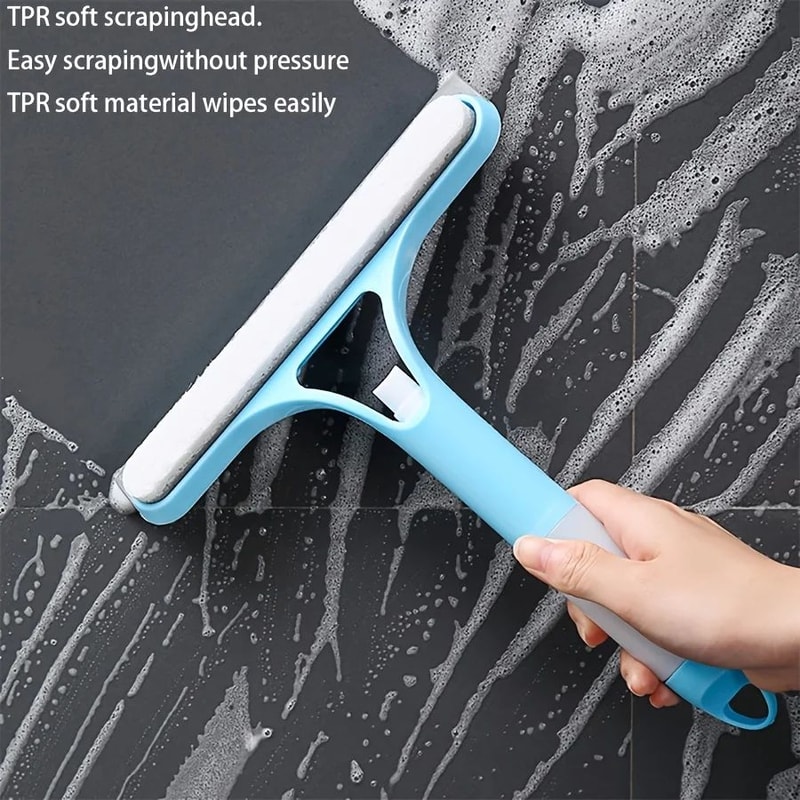 3in1 Glass Cleaning Squeegee MultiSurface Shower Window Water Wiper 3