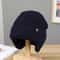 Mens Winter Knitted Peaked Hat Plush Faux Fur Lined Bomber Cap With Ear Protection 8