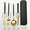 4 Pcs Stainless Steel Cutlery Set With Storage Box Portable Tableware For Home Travel 6