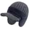 Plush FurLined Winter Hat With Earflaps Faux Fur Beanie Warm Outdoor Cap For Men 0