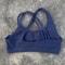 Womens HighStrength Cross Back Sports Bra Solid Color Supportive Fitness Yoga Top 10