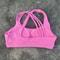 Womens HighStrength Cross Back Sports Bra Solid Color Supportive Fitness Yoga Top 12