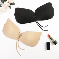 seamless self-adhesive push-up fly bra – invisible strapless silicone stick-on bra (plus size available)