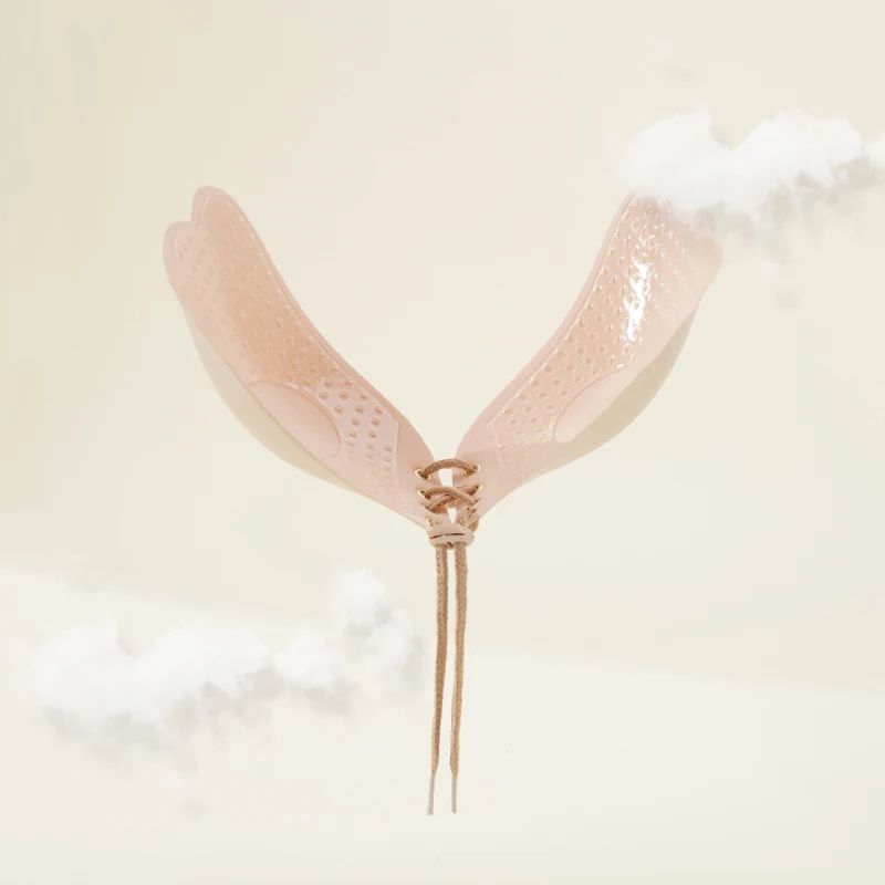 Seamless SelfAdhesive PushUp Fly Bra Invisible Strapless Silicone StickOn Bra Plus Size Available 2
