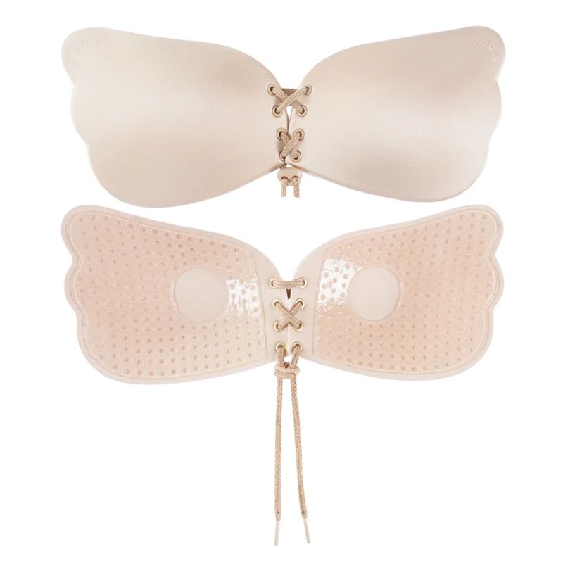 Seamless SelfAdhesive PushUp Fly Bra Invisible Strapless Silicone StickOn Bra Plus Size Available 6