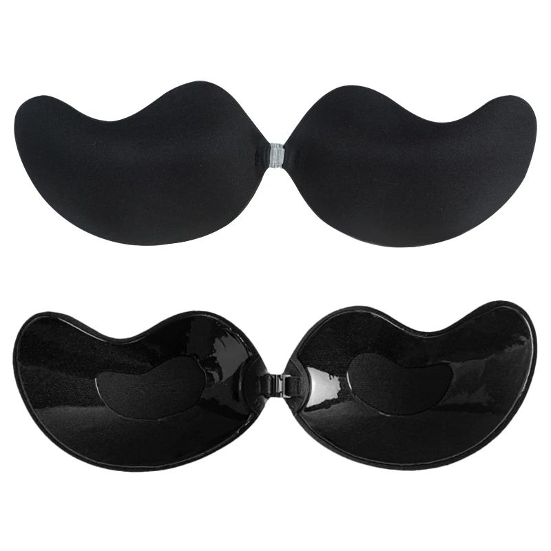 Seamless SelfAdhesive PushUp Fly Bra Invisible Strapless Silicone StickOn Bra Plus Size Available 9