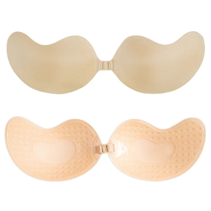 Seamless SelfAdhesive PushUp Fly Bra Invisible Strapless Silicone StickOn Bra Plus Size Available 10