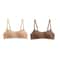 2 Pcs Seamless Wireless Bralette Set Soft Tube Top Comfort Bras For Women 11