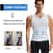 Mens VNeck Compression Body Shaper Tank Slimming Tummy Control Base Layer 2