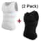 Mens VNeck Compression Body Shaper Tank Slimming Tummy Control Base Layer 8