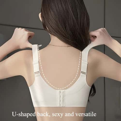 White Seamless Full-Cup Minimizer Bra – Ultra-Thin Side Control Everyday Support