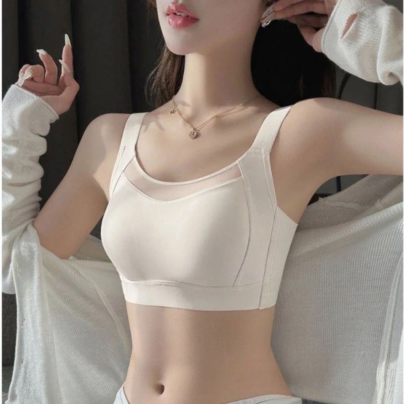 White Seamless FullCup Minimizer Bra UltraThin Side Control Everyday Support 5