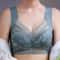 Womens Lace Plus Size Ice Silk Seamless Bra AntiSagging Thin Vest With Light Padding 1