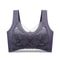 Womens Lace Plus Size Ice Silk Seamless Bra AntiSagging Thin Vest With Light Padding 15