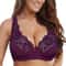 Womens Plus Size Floral Lace Underwire Bra Breathable Sheer Unlined Lingerie 1