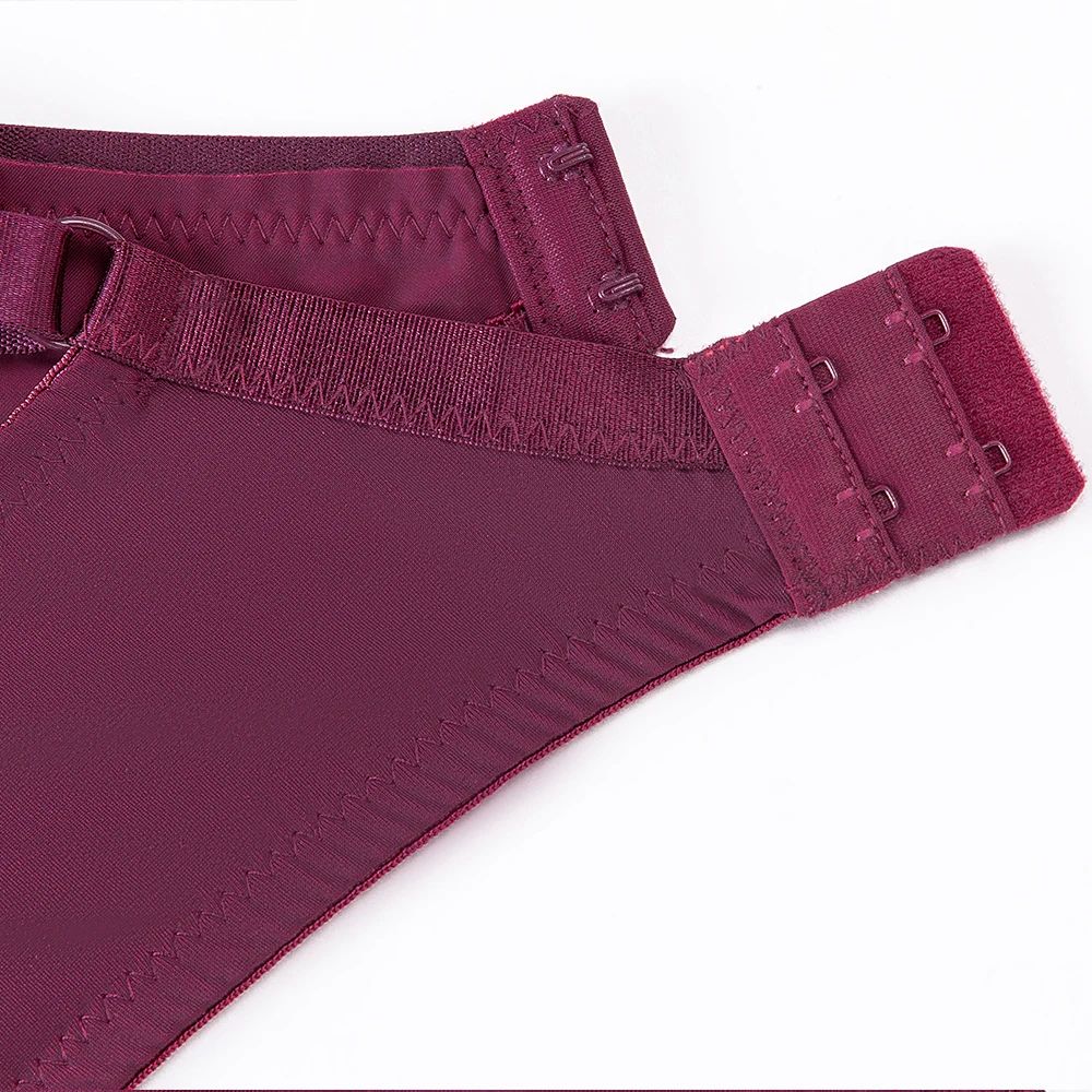 MELIYUU Floral Lace Plunge Bra Sexy Underwire 34 Cup Unlined Plus Size Lingerie 5