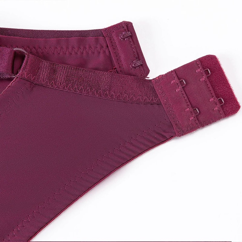 MELIYUU Floral Lace Plunge Bra Sexy Underwire 34 Cup Unlined Plus Size Lingerie 5