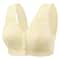 ComfortEase Front Closure Cotton Bra For Seniors Wireless Lace Vest Plus Size Support 1