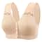 ComfortEase Front Closure Cotton Bra For Seniors Wireless Lace Vest Plus Size Support 6