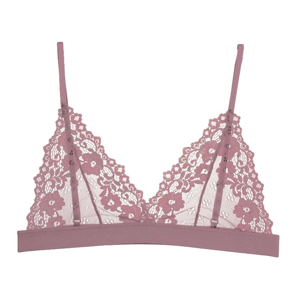 SheerBloom Lace Ultrathin Bralette Sexy Unlined Transparent Floral Bra 9