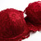 ChicAllure French Lace Half Cup PushUp Bra Deep V Seamless Underwire Bralette 4