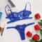 HEONYIRRY Fairy Embroidery Lace Lingerie Set Seamless Wireless PushUp Bra Brief Kit 9