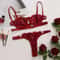 HEONYIRRY Fairy Embroidery Lace Lingerie Set Seamless Wireless PushUp Bra Brief Kit 10