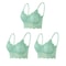 ComfortLace Wireless Seamless Bralette Set Padded Lace PushUp Vest Bras 3 Pcs 7
