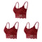 ComfortLace Wireless Seamless Bralette Set Padded Lace PushUp Vest Bras 3 Pcs 10