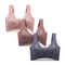 FallSweet Ice Silk Deep V Lace Wireless PushUp Bra Set L5XL 3 Pcs 7