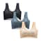 FallSweet Ice Silk Deep V Lace Wireless PushUp Bra Set L5XL 3 Pcs 9