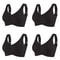 4 Pcs FallSweet Wireless Push Up Seamless Bras For Women Breathable Large Size Invisible Comfort B 11
