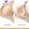 CAITING Nude Seamless OnePiece Push Up Bra For Women Invisible Gathered Bralette For Small Chest 1