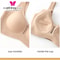 CAITING Nude Seamless OnePiece Push Up Bra For Women Invisible Gathered Bralette For Small Chest 1